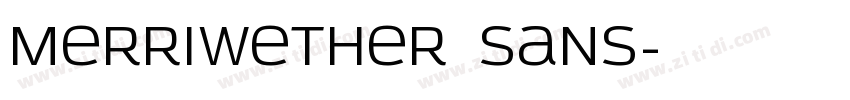 Merriwether Sans字体转换